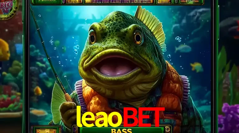 Personagem de peixe pescador do popular jogo de slot com tema de pescaria, uma das emocionantes opções de caça-níqueis para jogar e ganhar no cassino leaobet.
